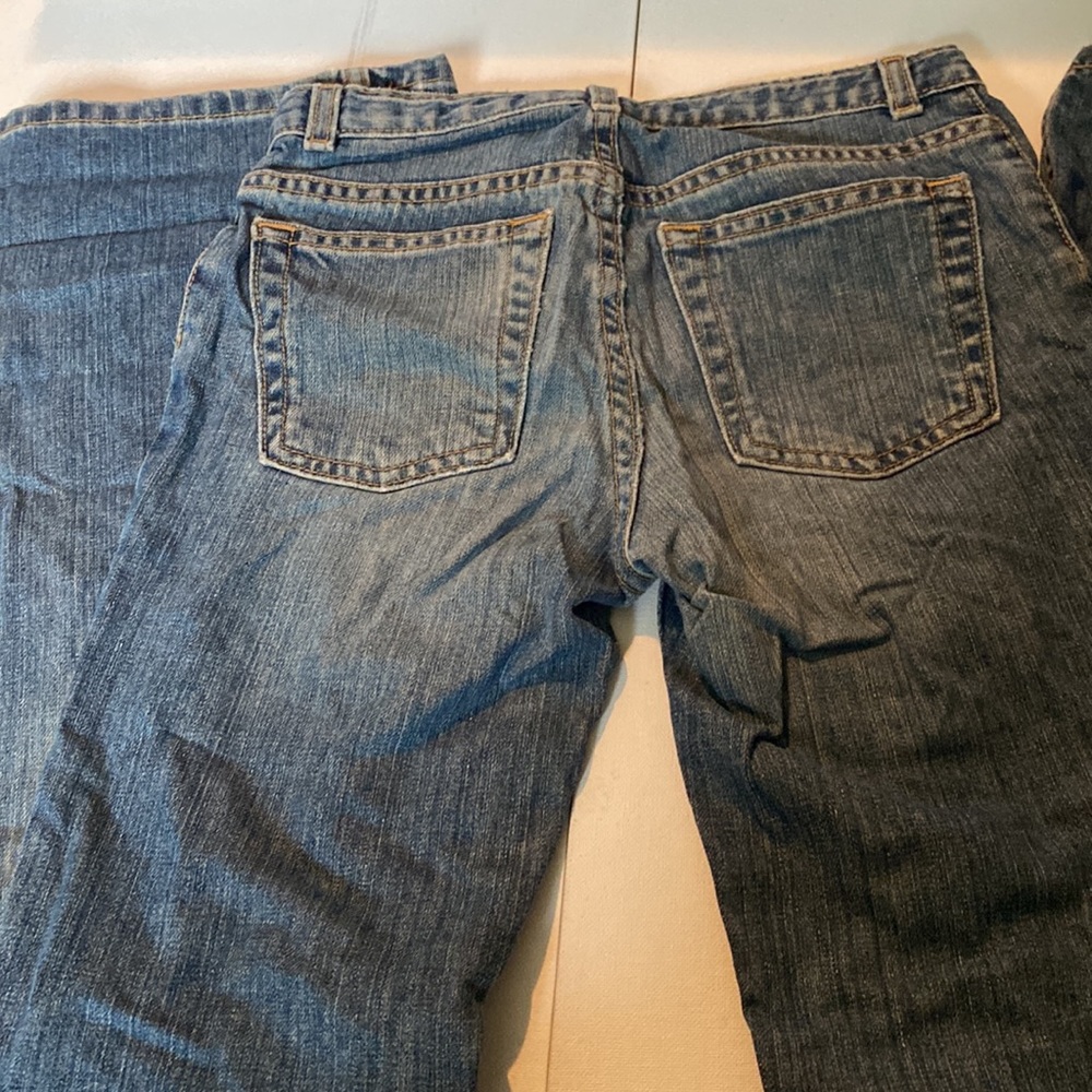 Vintage Old Navy Slim Distressed Flare Jeans - Picture 8 of 8